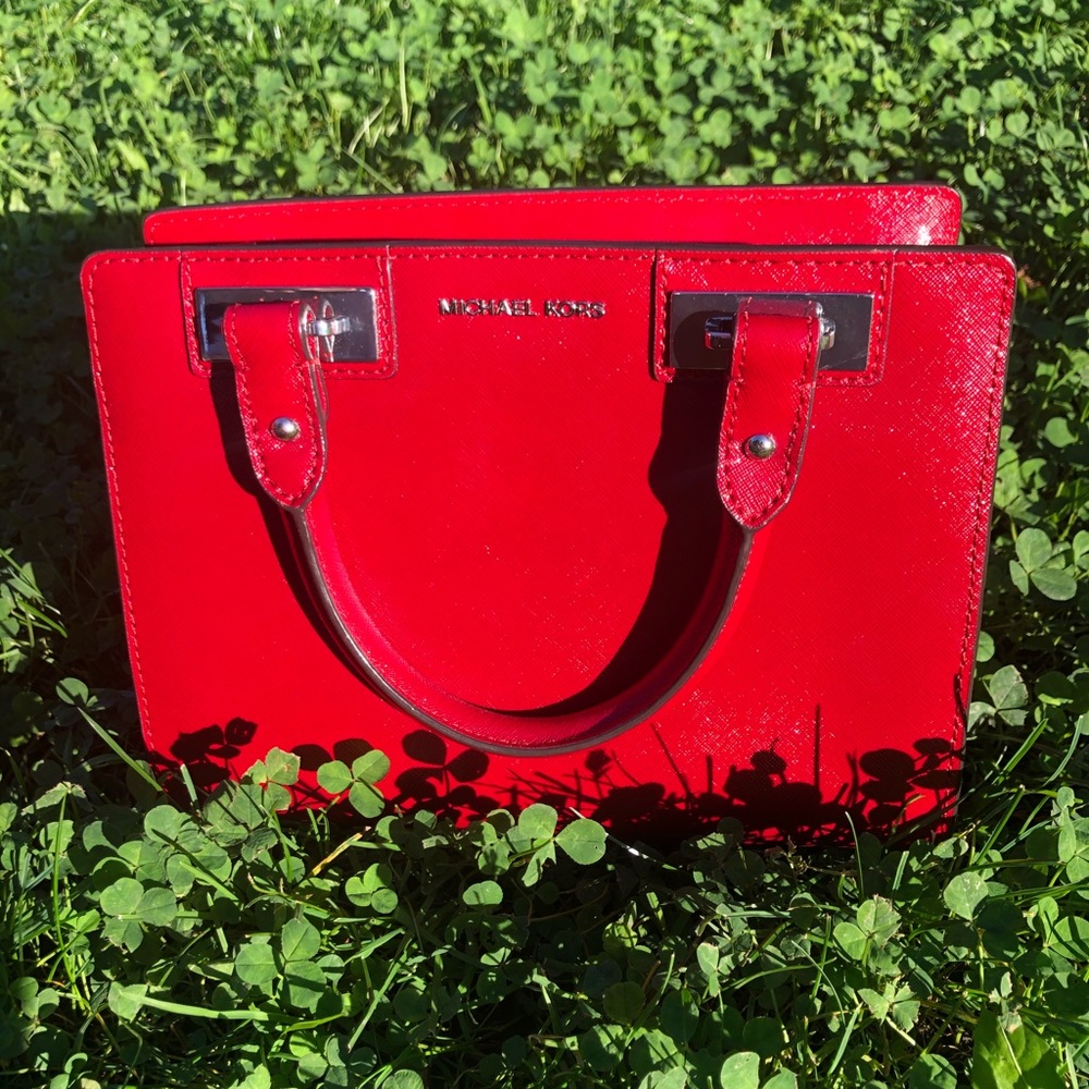 Red Michael kors purse